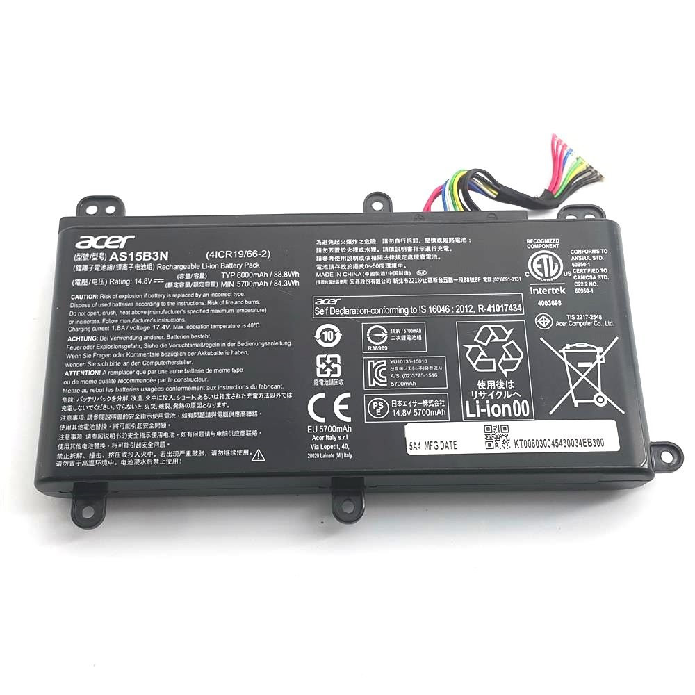 Оригинальная аккумуляторная батарея AS15B3N для ноутбука Acer 15 G9 591, 15 G9 591 70F6, 15 G9 591 713C - фото 1 - id-p200569090
