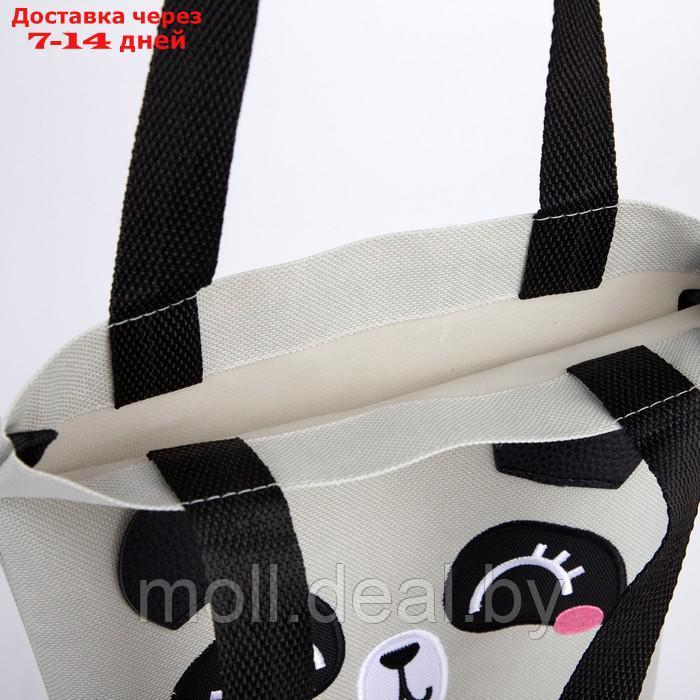 Детский сумка-шоппер с допиками NAZAMOK "Панда", 32*23см - фото 6 - id-p200535123