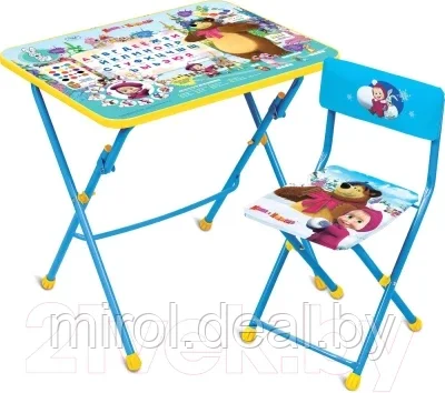 Комплект мебели с детским столом Ника КУ1/2 Маша и Медведь: Азбука 2 - фото 1 - id-p200568660