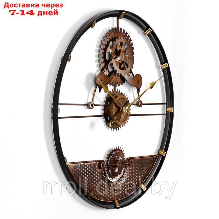 Настенные часы "Механизм", плавный ход, 1АА, d=60 см - фото 3 - id-p200533799
