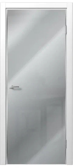 Скрытые двери на алюминиевом каркасе с отделкой стеклом. хром - фото 1 - id-p200569348
