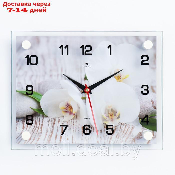 Часы настенные, серия: Интерьер "Спа. Белые орхидеи", 20 х 26 см - фото 1 - id-p200531746