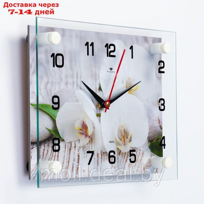 Часы настенные, серия: Интерьер "Спа. Белые орхидеи", 20 х 26 см - фото 2 - id-p200531746