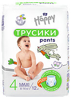 Подгузники-трусики для детей Bella Happy Maxi 4 (8-14 кг) 12 шт (Шаранговича 25)