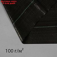 Агроткань застилочная, с разметкой, 5 × 3,2 м, плотность 100 г/м², полипропилен, чёрная