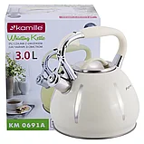 Чайник со свистком 3 л Kamille KM-0691A, фото 8