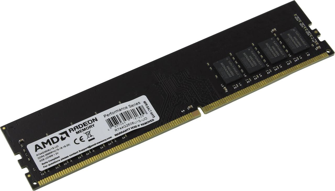 AMD R744G2606U1S-U(O) DDR4 DIMM 4Gb PC4-21300