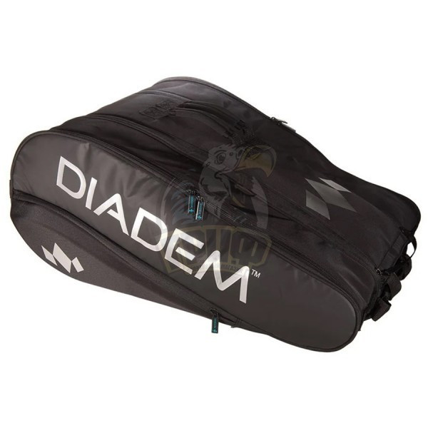 Чехол-сумка Diadem Tour Nova на 12 ракеток (черный) (арт. B2-12-BLK/CHR) - фото 1 - id-p200576586
