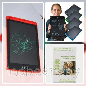 Графический обучающий планшет для рисования  (планшет для заметок), 8.5 дюймов Writing Tablet II Красный, фото 1