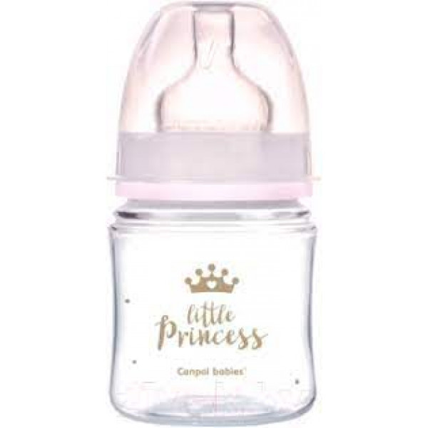 Бутылочка Canpol Little Princess пластиковая, розовая, 120мл - фото 1 - id-p141730609