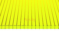 Поликарбонат сотовый Сэлмакс Групп Скарб желтый 6000*2100*4 мм, 0,6 кг/м2