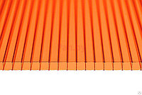 Поликарбонат сотовый Сэлмакс Групп Мастер оранжевый 6000*2100*6 мм, 0,75 кг/м2