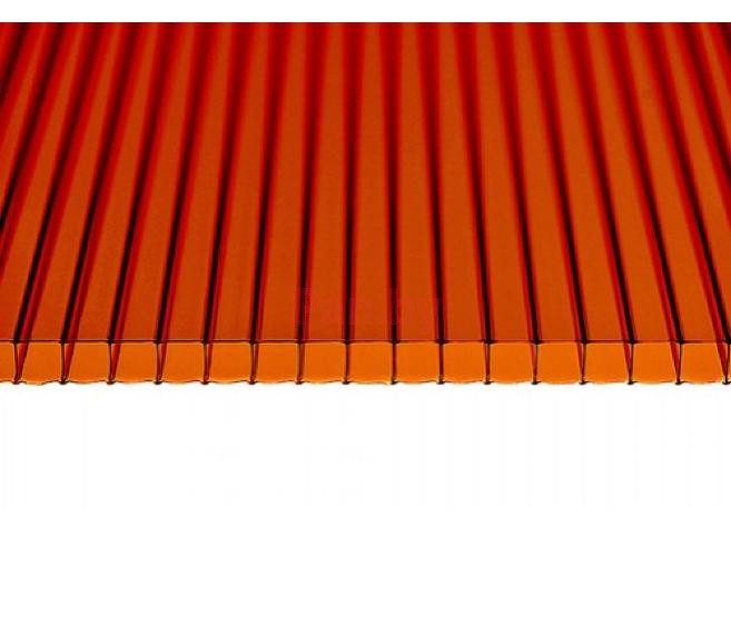 Поликарбонат сотовый Сэлмакс Групп Скарб бронза (коричневый) 6000*2100*6 мм, 0,86 кг/м2 - фото 1 - id-p200581412