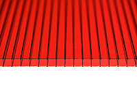 Поликарбонат сотовый Сэлмакс Групп Мастер красный 6000*2100*10 мм, 0,96 кг/м2