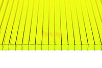 Поликарбонат сотовый Сэлмакс Групп Скарб желтый 6000*2100*10 мм, 1,1 кг/м2
