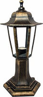 Садово-парковый светильник НТУ 06-60-001 У1"Оскар1"шестиг,стойка,плас,ромб,рельеф,черн под бронз