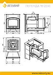 Печь ВЕЗУВИЙ Легенда 16 (224) талькохлорит 400*200*20 мм, фото 5