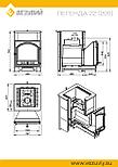 Печь ВЕЗУВИЙ Легенда 22 (205) талькохлорит 400*235*20 мм, фото 3