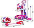 Детский игровой набор для уборки с пылесосом и тележкой Свет Звук 5952, игрушечный набор хозяюшка для девочек, фото 3