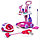 Детский игровой набор для уборки с пылесосом и тележкой Свет Звук 5952, игрушечный набор хозяюшка для девочек, фото 2