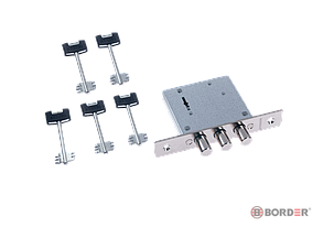 ЗАМОК BORDER D 8-8 (5 ключей)