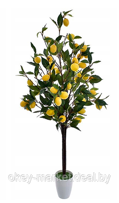 Дерево искусственное декоративное Лимон 120 см, фото 2