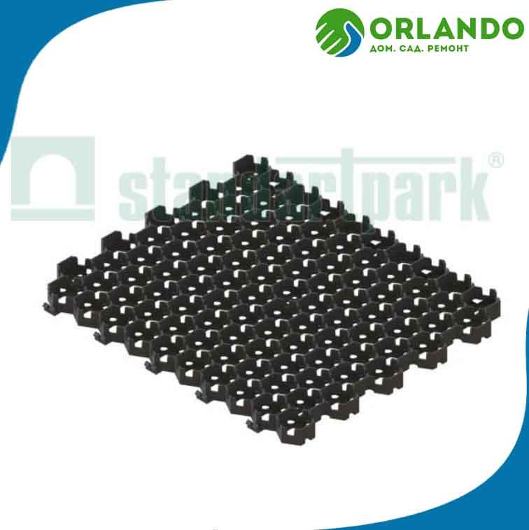 Газонная решетка черная для парковки HEXARM пластиковая 8102-Ч - фото 2 - id-p107506573