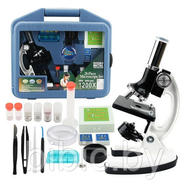 Детский микроскоп лаборатория набор для опытов арт.1200x с аксессуарами. игрушка микроскоп для детей - фото 4 - id-p200588194