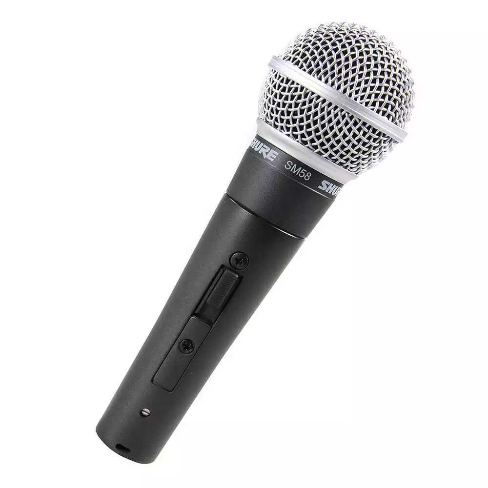 Микрофон проводной Shure SM58 с держателем и проводом - фото 1 - id-p200614776