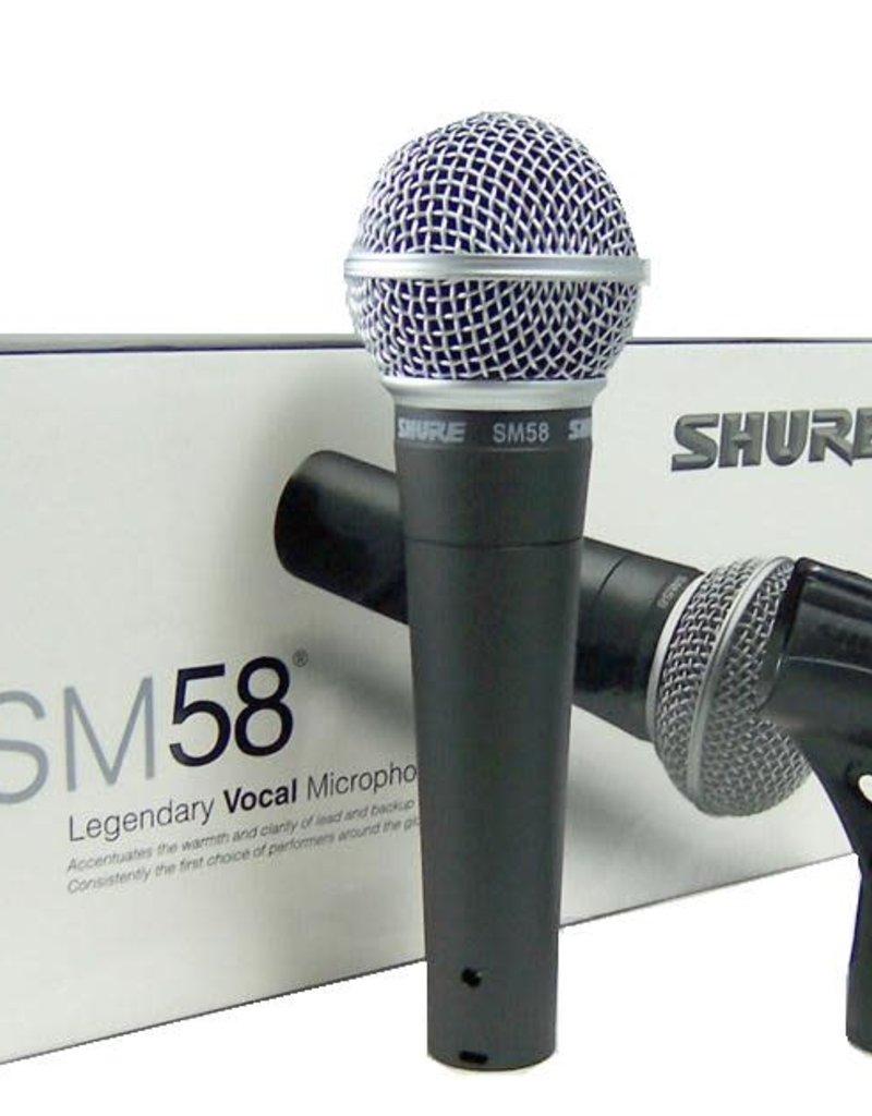 Микрофон проводной Shure SM58 с держателем и проводом - фото 2 - id-p200614776