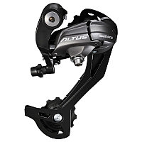 Переключатель задний Shimano Altus RD-M370 SGS на 9 скоростей, на петух