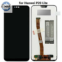 Дисплей (экран) Huawei P20 Lite оригинал (ANE-LX1) с тачскрином, черного цвета