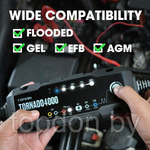 Premium зарядное устройство для всех типов автомобильных аккумуляторов TORNADO 4000 - фото 5 - id-p200626887