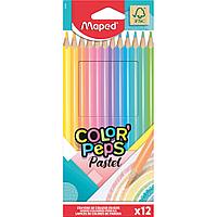 Цветные карандаши Maped "Color Peps Pastel", 12 цветов