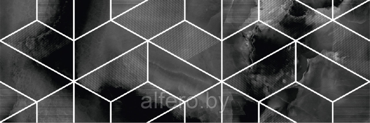 Керамическая плитка Асуан 5Д 750х250 черный Керамин - фото 1 - id-p200627437