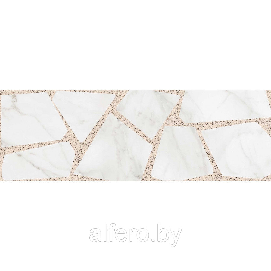 Керамическая плитка Канцоне 3Д 900х300 белый Керамин - фото 1 - id-p200627748
