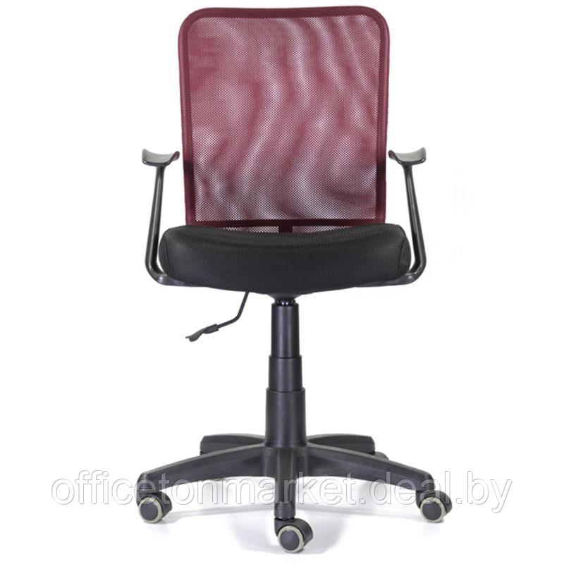 Кресло для персонала CH-320 Энтер "Т-01 CP E13-К/E11-К", ткань, пластик, бордовый, черный - фото 2 - id-p197871082