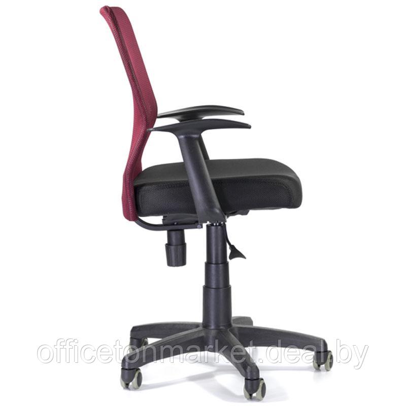 Кресло для персонала CH-320 Энтер "Т-01 CP E13-К/E11-К", ткань, пластик, бордовый, черный - фото 3 - id-p197871082