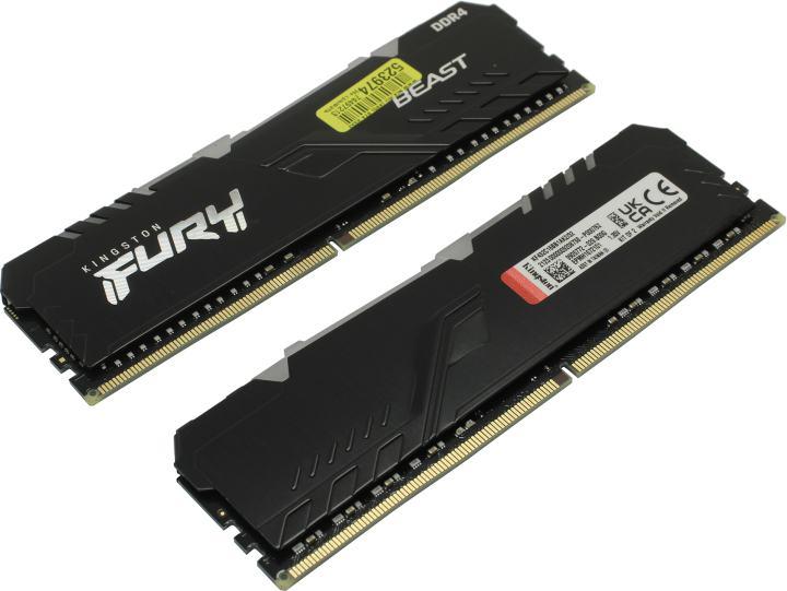 Kingston Fury Beast KF432C16BB1AK2/32 DDR4 DIMM 32Gb KIT 2*16Gb PC4-25600 CL16