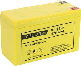 Аккумулятор YELLOW VL 12-9 (12V, 9Ah) для UPS