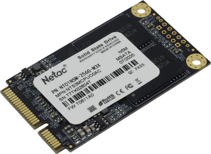 SSD 256 Gb mSATA 6Gb/s Netac NT01N5M-256G-M3X