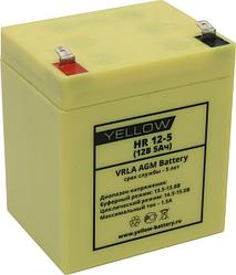 Аккумулятор YELLOW HR 12-5 (12V, 5Ah) для UPS