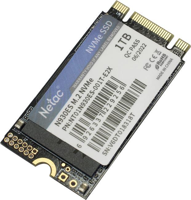 SSD 1 Tb M.2 2242 B&M Netac N930ES NT01N930ES-001T-E2X