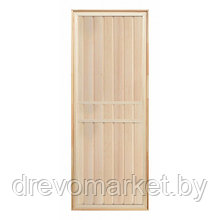 Дверь для бани и сауны деревянная из Липы  700*1900, коробка Хвоя