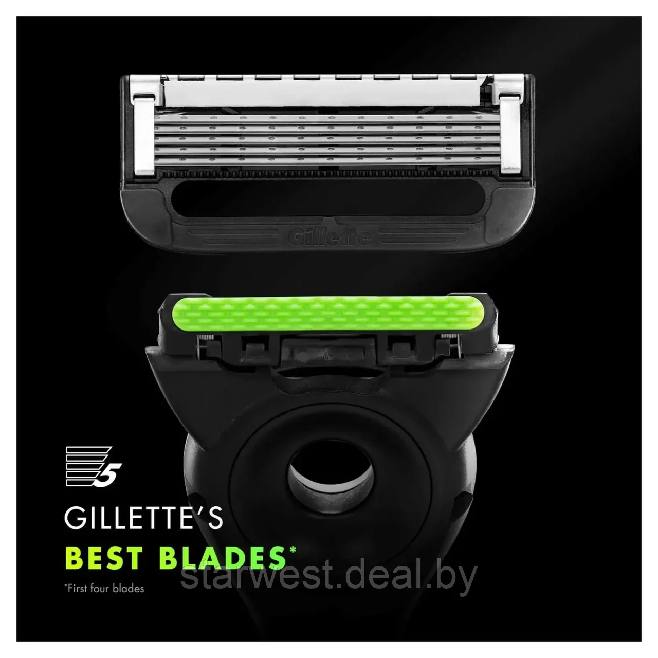 Gillette Labs 6 шт. Мужские сменные кассеты / лезвия для бритья - фото 3 - id-p200656800