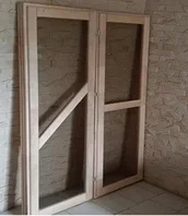 Дверь деревянная со стеклом тонированным, коробка Ольха 70*190 см