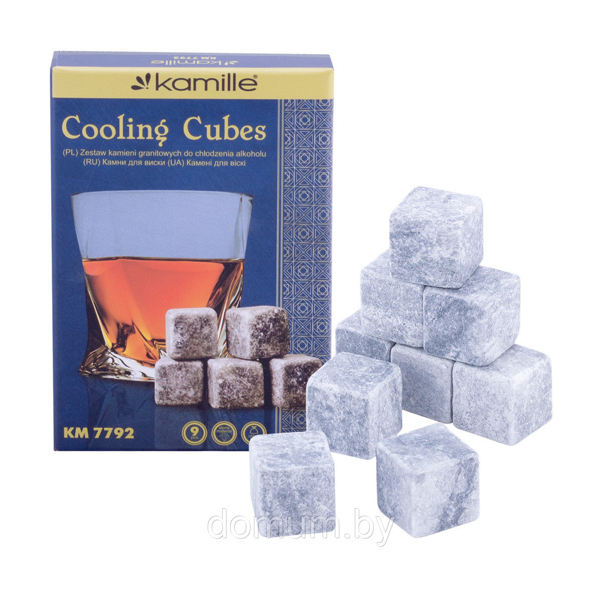 Каменные кубики для охлаждения виски Kamille (9шт.) - фото 3 - id-p200656913