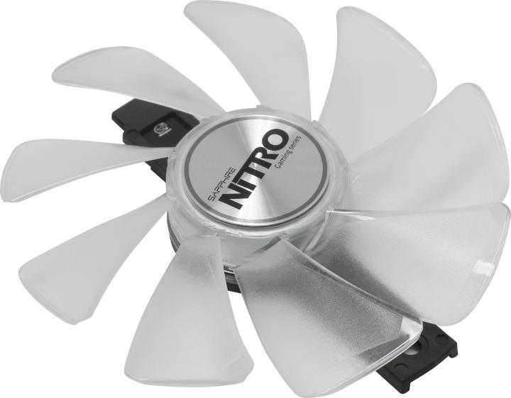 Sapphire 4N001-01-20G Nitro Gear LED Blue Fan для Nitro+ RX580/570/480/470, Pulse RX580/570