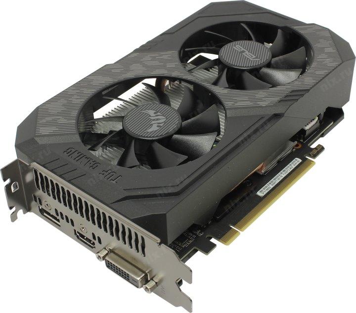6Gb PCI-E GDDR6 ASUS TUF-GTX1660S-O6G-GAMING (RTL) DVI+HDMI+DP GeForce GTX1660 SUPER