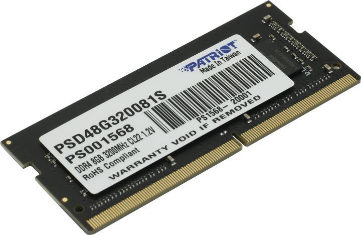 Patriot Signature Line PSD48G320081S DDR4 SODIMM 8Gb PC4-25600 CL22